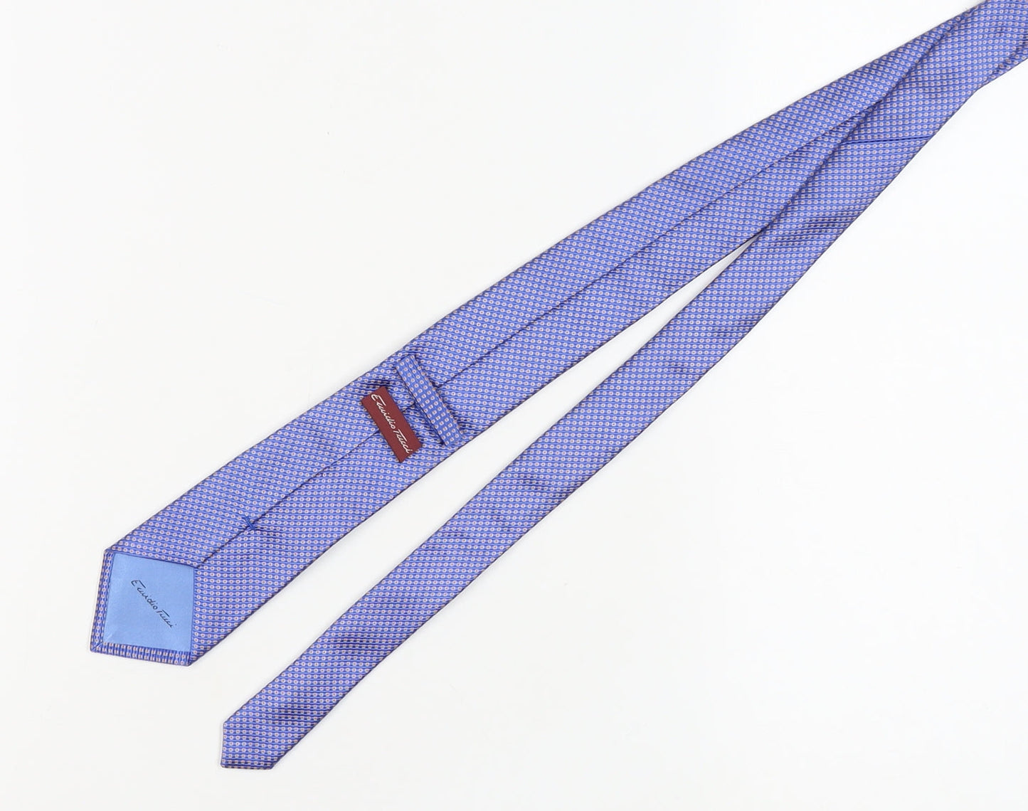 Emidio Tucci Men's Silk Blue Geometric Slim Tie