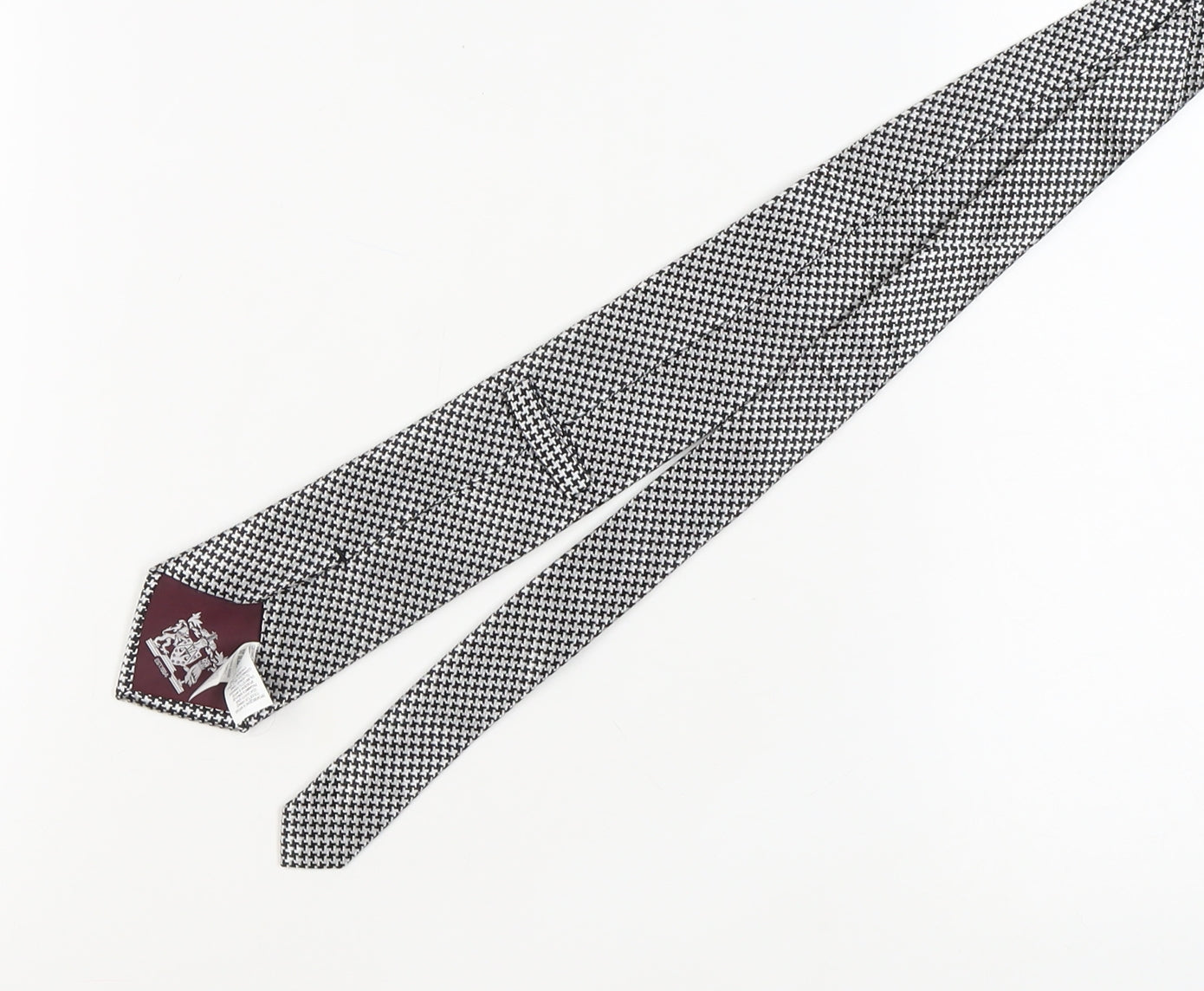 Marks and Spencer Men's Black Houndstooth Tie