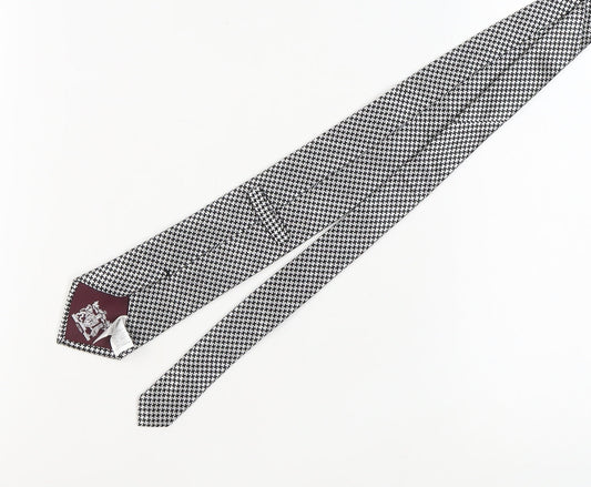 Marks and Spencer Men's Black Houndstooth Tie