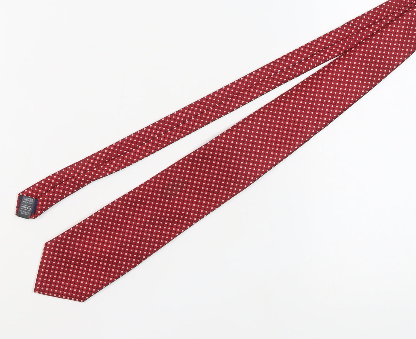 Marks & Spencer Men's Red Polka Dot Slim Tie