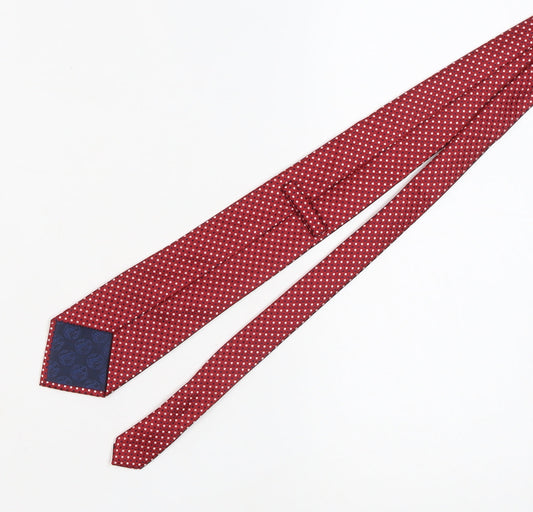 Marks & Spencer Men's Red Polka Dot Slim Tie