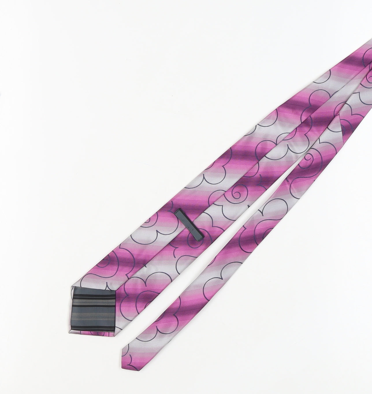 Marks and Spencer Men's Pink Floral Silk Tie