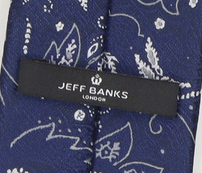 Jeff Banks Men's Blue Paisley Polyester Tie