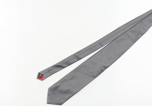 Michaelis Men's Black Striped Silk Tie One Size