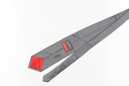 Michaelis Men's Black Striped Silk Tie One Size