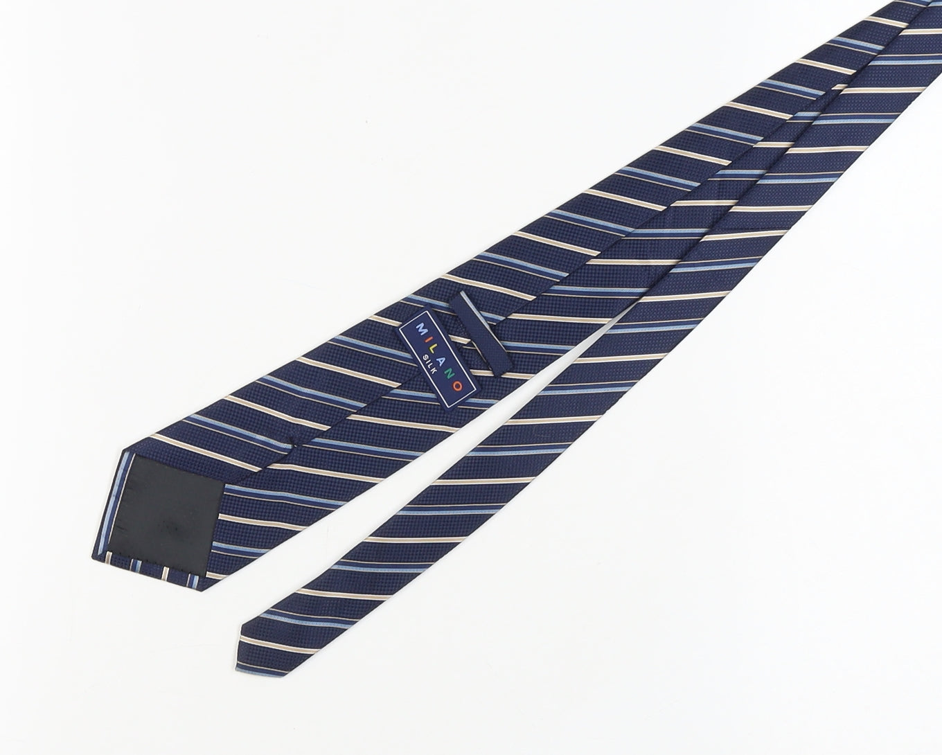 Milano Silk Men's Blue Striped Tie