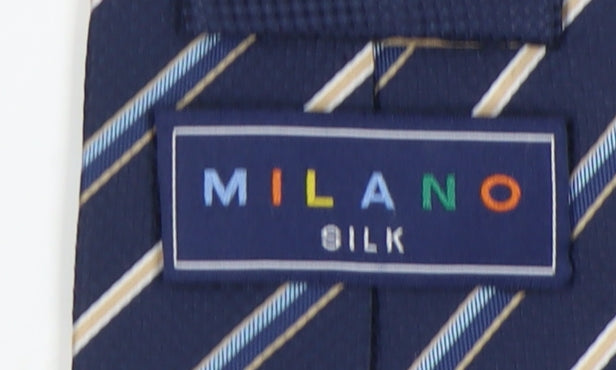Milano Silk Men's Blue Striped Tie