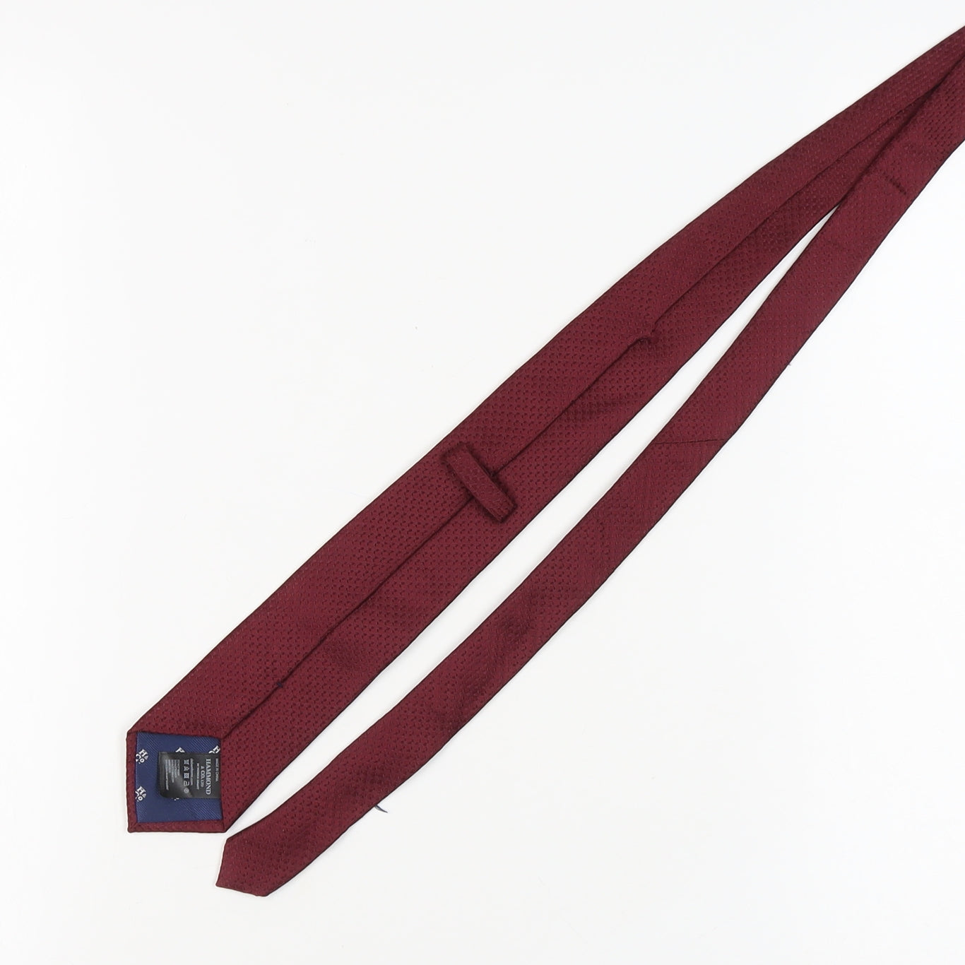 Mens Debenhams Red Geometric 100% Silk  Tie