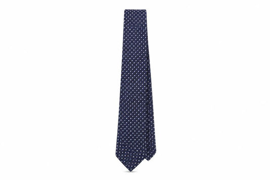 Mens Moss Blue Geometric 100% Polyester Designer Tie