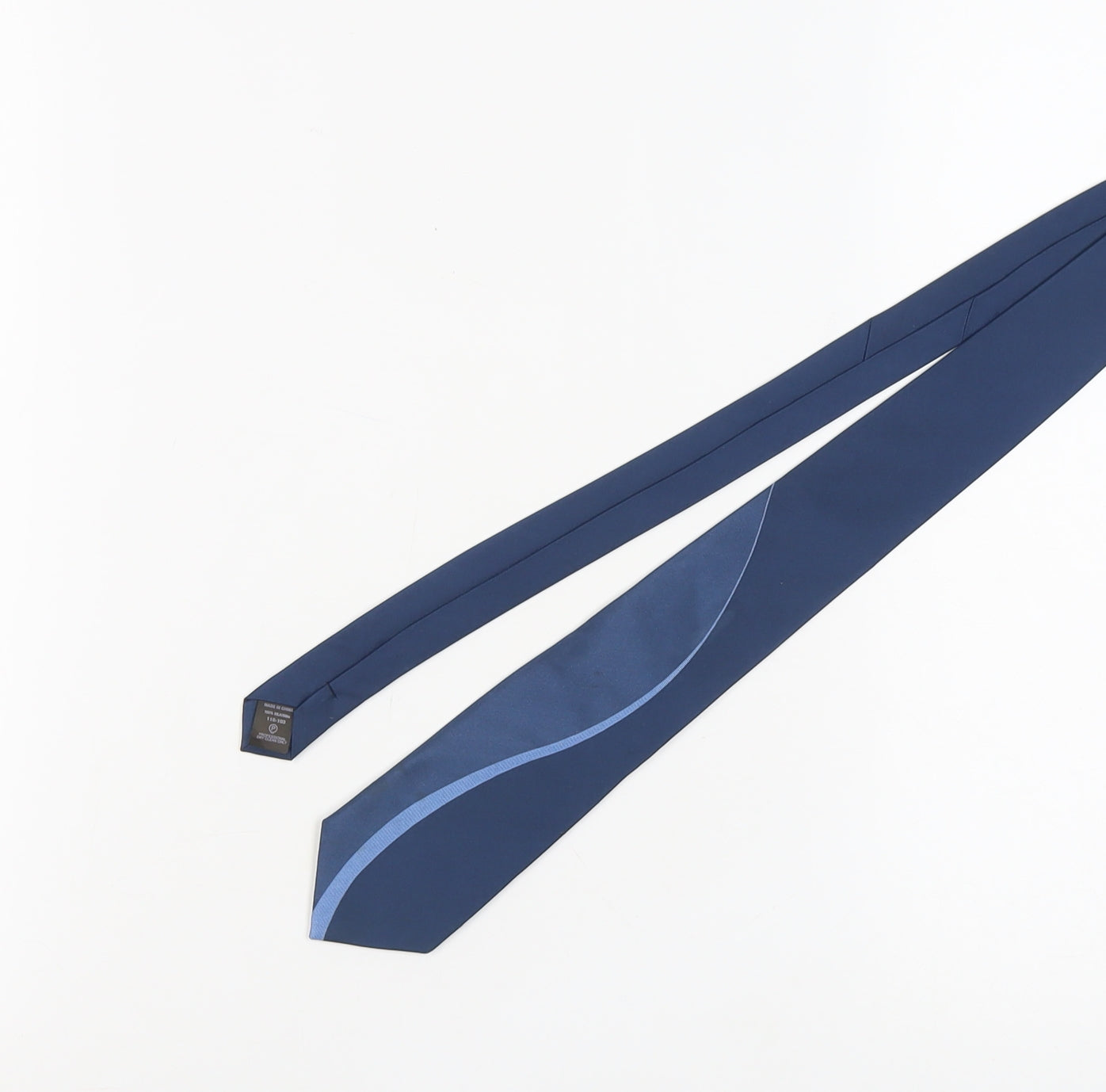 Next Men's Blue Silk Slim Tie