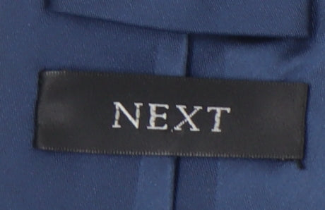 Next Men's Blue Silk Slim Tie