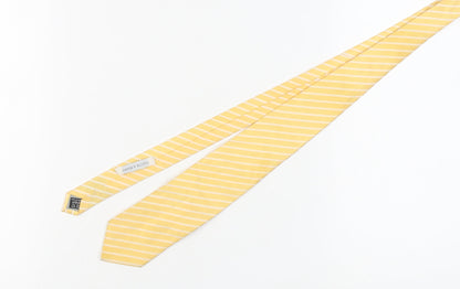 Giorgio Mariani Men's Yellow Striped Silk Tie
