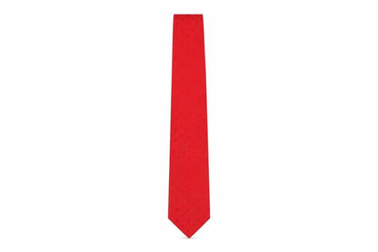 Barton Moda Red Silk Geometric Handmade Men's Tie