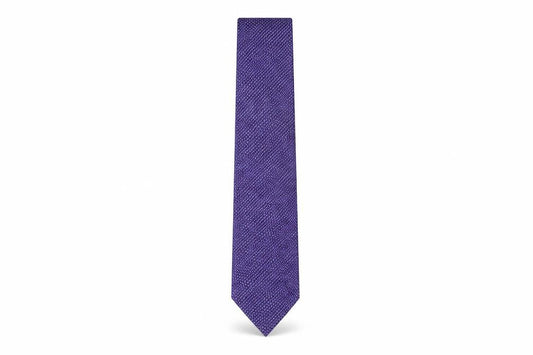 Front view of Thomas Nash Men's Purple Geometric Tie