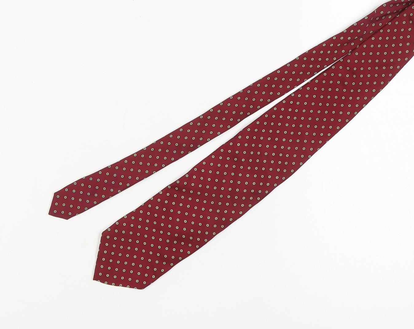 Leonardo Strelli Men's Red Silk Floral Tie One Size