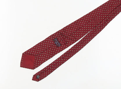 Leonardo Strelli Men's Red Silk Floral Tie One Size