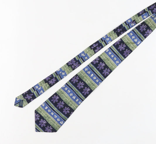 Mens Debenhams Multicoloured Floral 100% Polyester  Tie