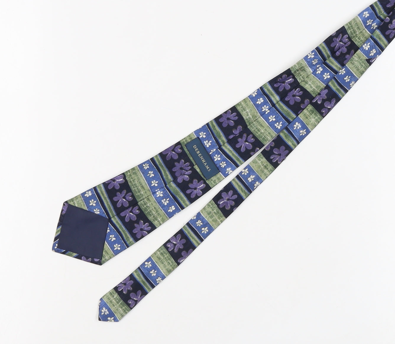 Mens Debenhams Multicoloured Floral 100% Polyester  Tie