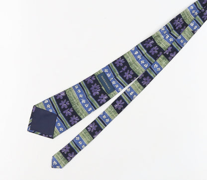 Mens Debenhams Multicoloured Floral 100% Polyester  Tie