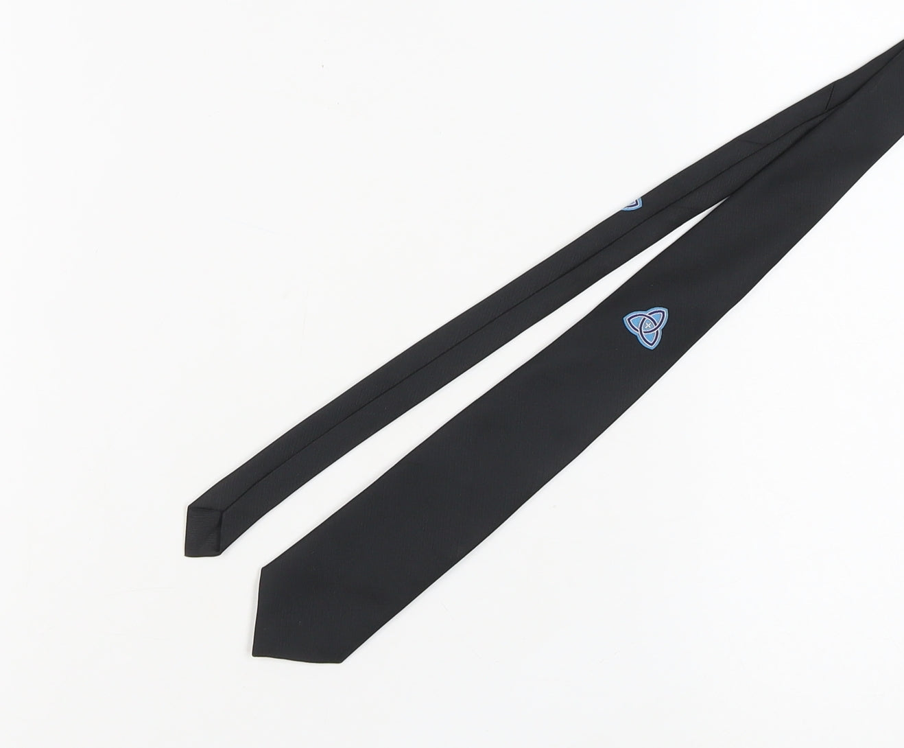 Unicol Men's Black Slim Tie, Vintage, Excellent Condition