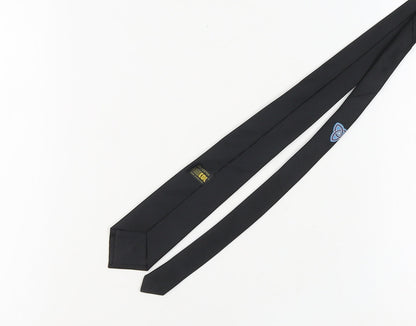 Unicol Men's Black Slim Tie, Vintage, Excellent Condition