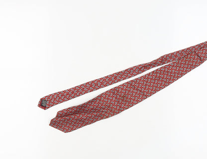 The Windsor Collection Men's Red Paisley Silk Tie