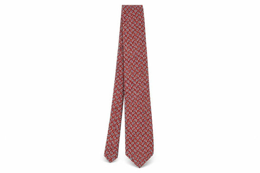 The Windsor Collection Men's Red Paisley Silk Tie