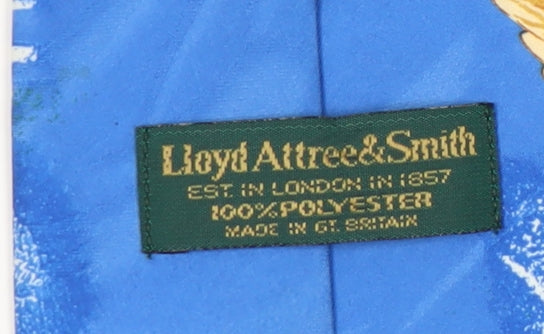 Lloyd Attree & Smith Mens Blue Tie