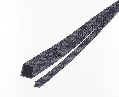NISHIJIN Blue Polyester Men's Tie