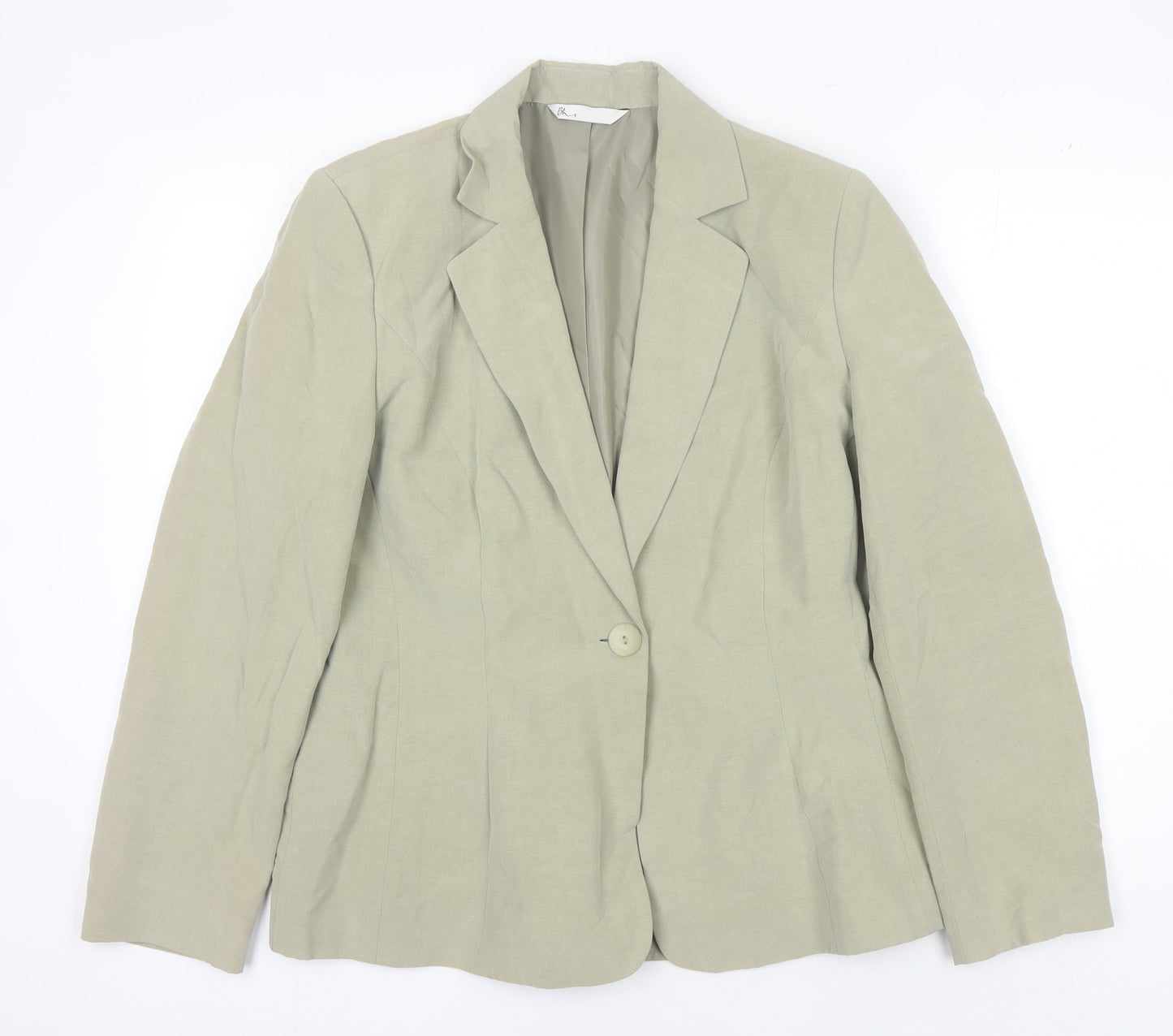 BHS Women's Beige Blazer Size 12 Regular Fit