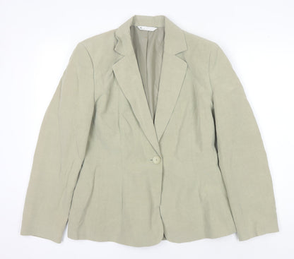 BHS Women's Beige Blazer Size 12 Regular Fit