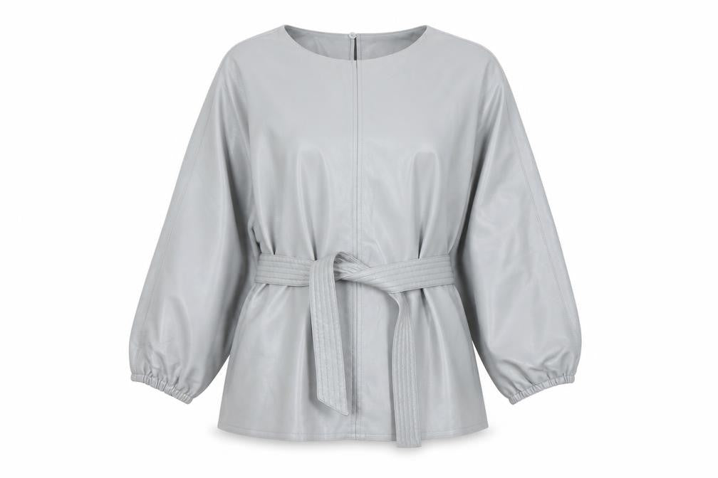 Womens UK Size 8 YAYA Grey Basic Blouse