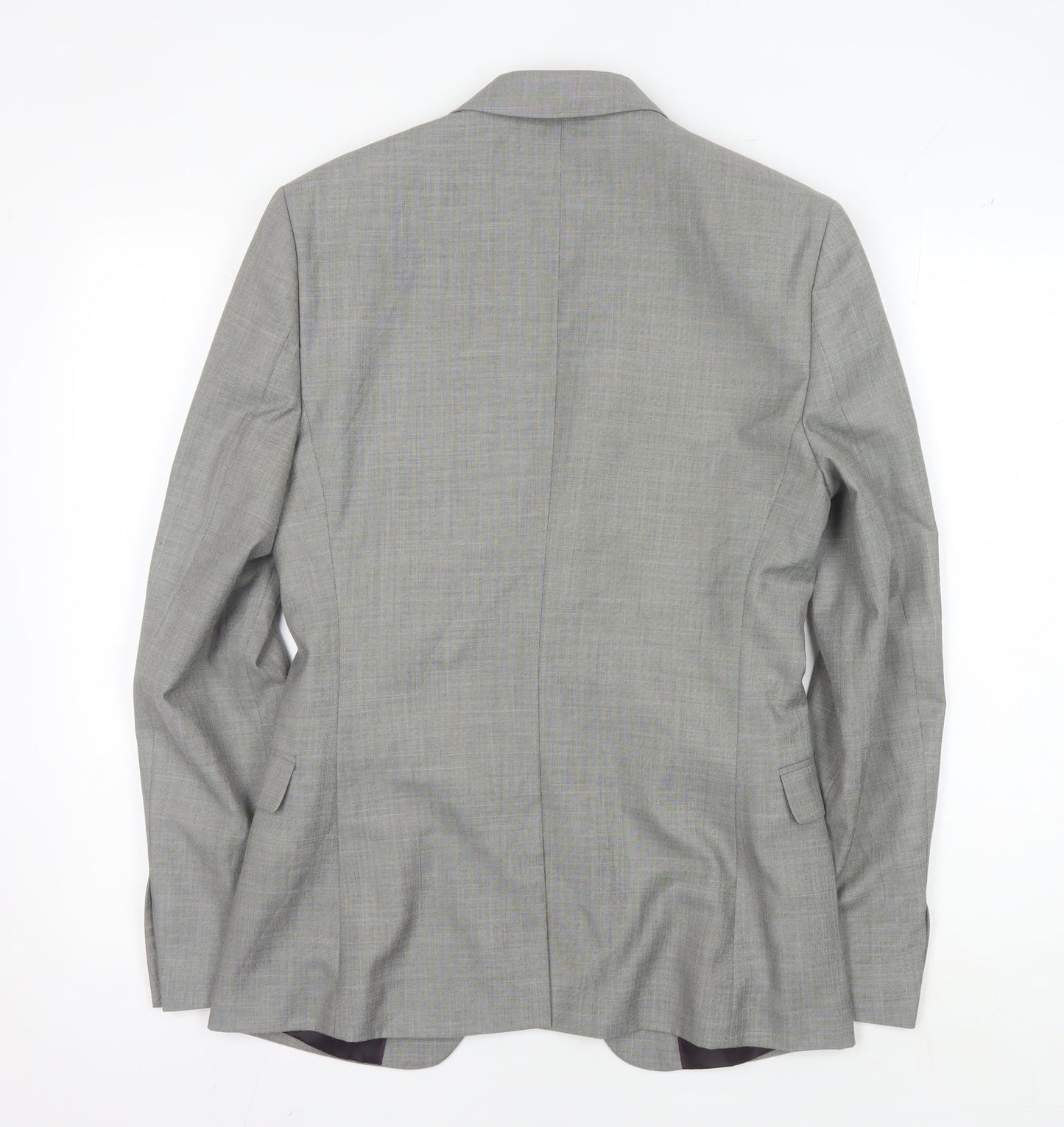 Mens UK Size 34 Topman Regular Grey Suit Jacket