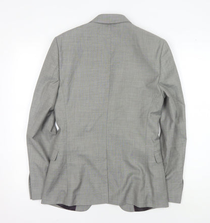 Mens UK Size 34 Topman Regular Grey Suit Jacket