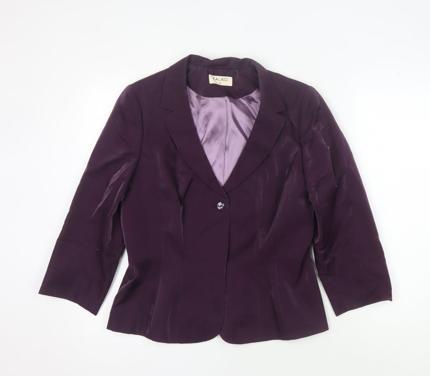 Kaliko Women's Purple Blazer UK 12 Classic Fit