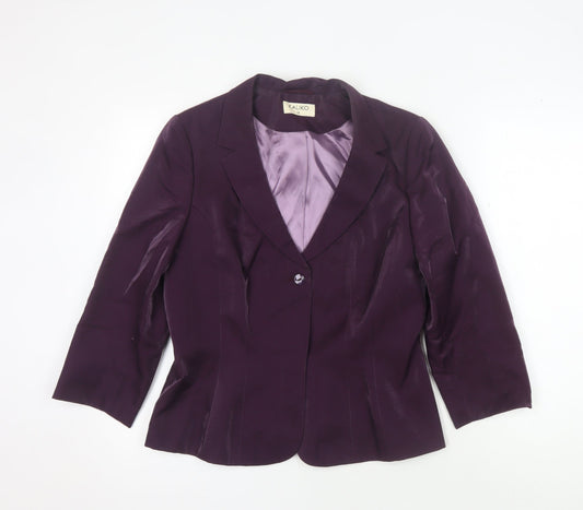 Kaliko Women's Purple Blazer UK 12 Classic Fit