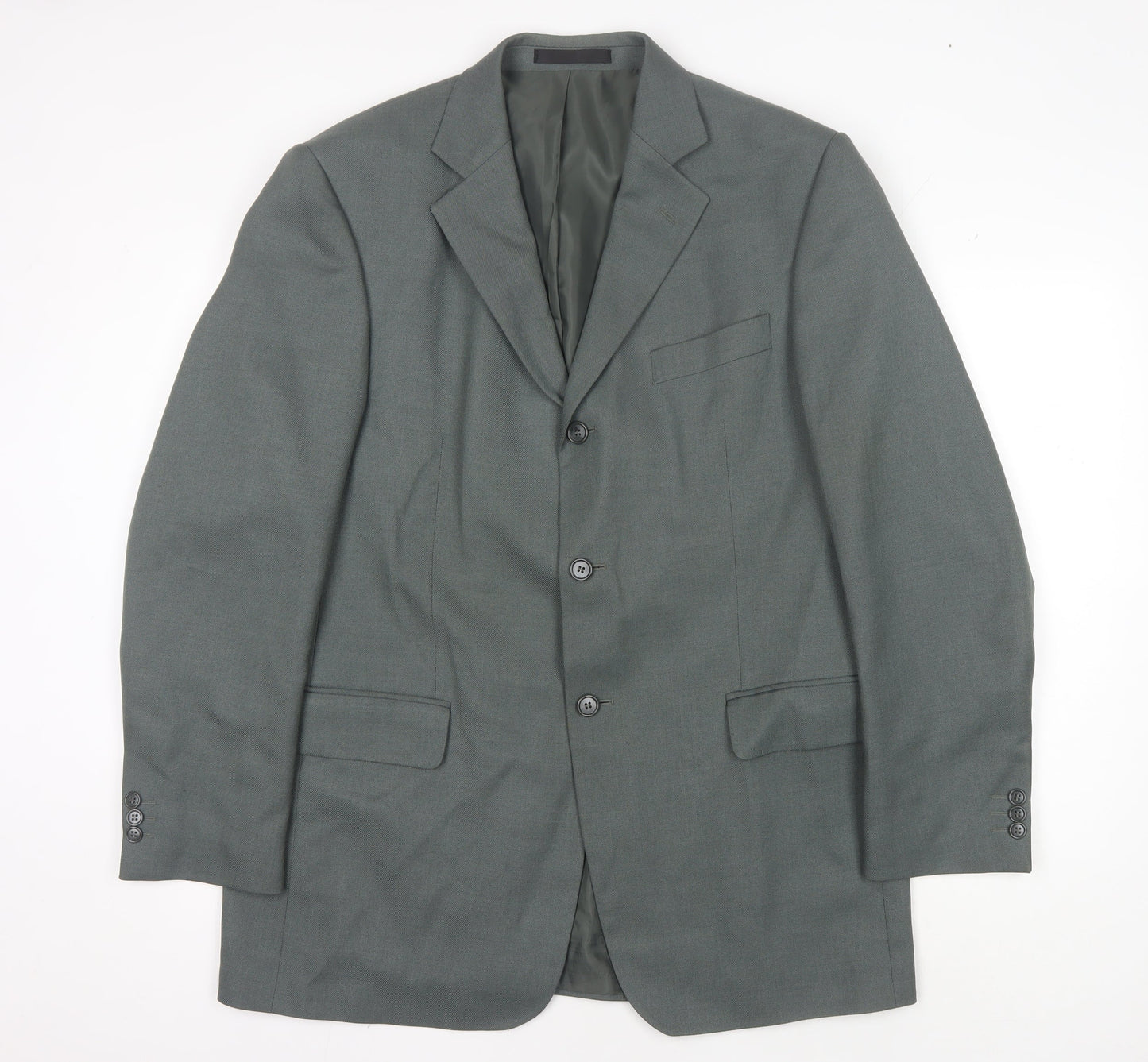 Mens UK Size 42 Marks and Spencer Regular Green Suit Jacket
