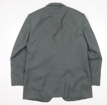 Mens UK Size 42 Marks and Spencer Regular Green Suit Jacket