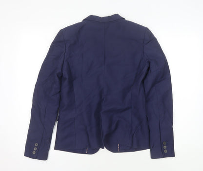 Jack Wills Women's Blue Blazer Size 8, Regular Fit