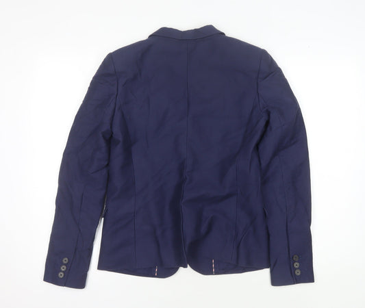 Jack Wills Women's Blue Blazer Size 8, Regular Fit