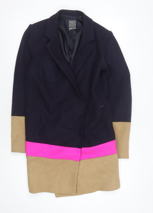 Gap Women's XS Black Pink Beige Wool Jacket