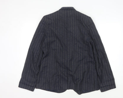 ASOS Women's Black Pinstripe Blazer Size 12