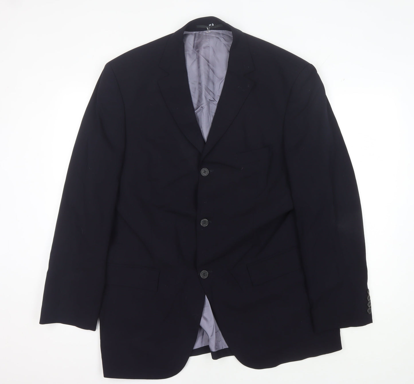 Code Men's Blue Blazer, Size 42R Three-Button