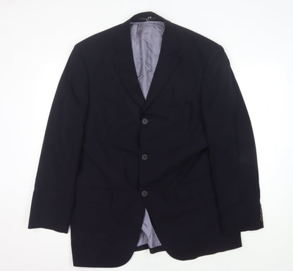 Code Men's Blue Blazer, Size 42R Three-Button