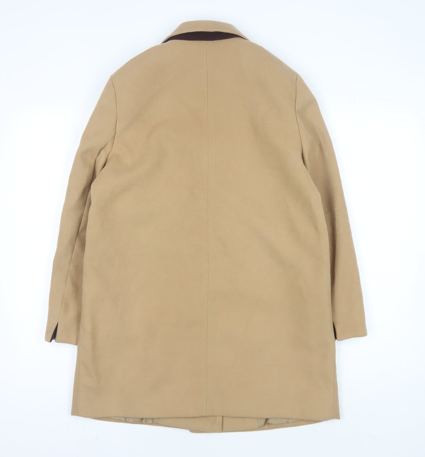 Womens UK Size 10 Topshop Beige Overcoat