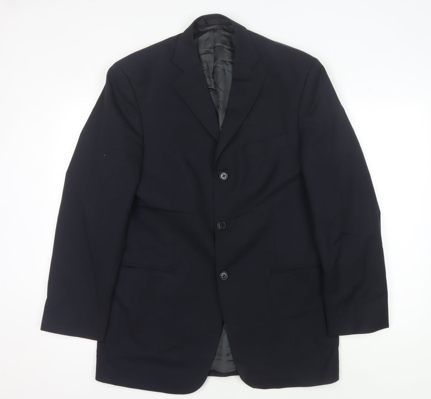 Mens UK Size 38 Marks and Spencer Regular Blue Suit Jacket