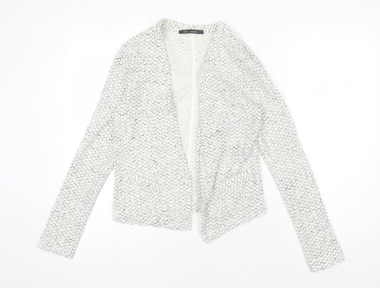 Womens UK Size 8 NEXT White Cardigan Jumper