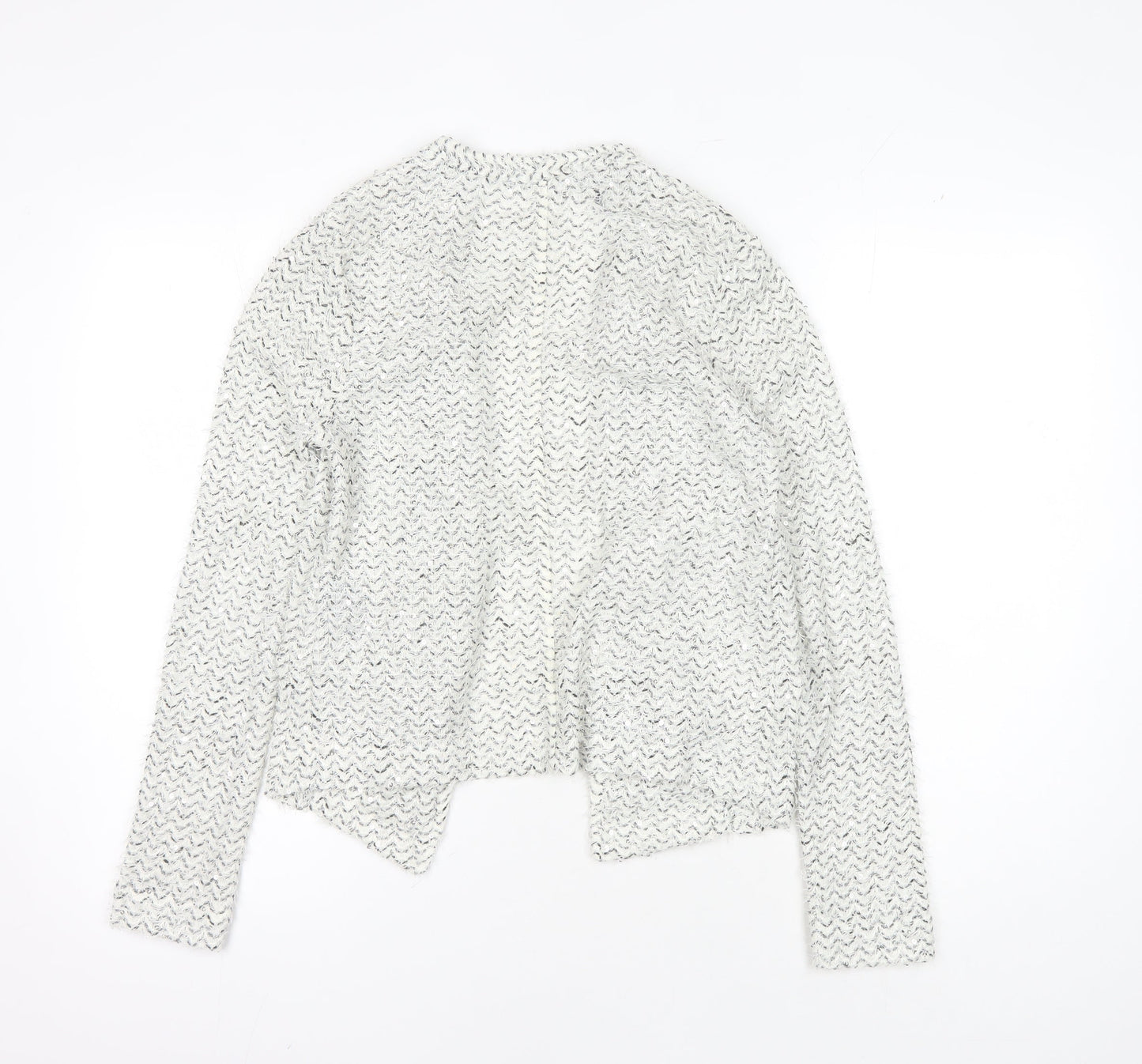 Womens UK Size 8 NEXT White Cardigan Jumper