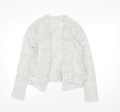 Womens UK Size 8 NEXT White Cardigan Jumper