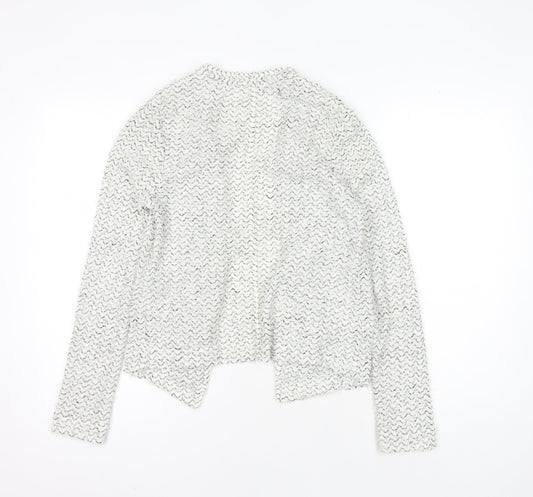 Womens UK Size 8 NEXT White Cardigan Jumper